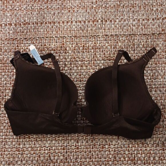 New 34C Maidenform Natural Boost Demi T-Shirt Underwire Bra Warm Cocoa  New - Picture 3 of 6